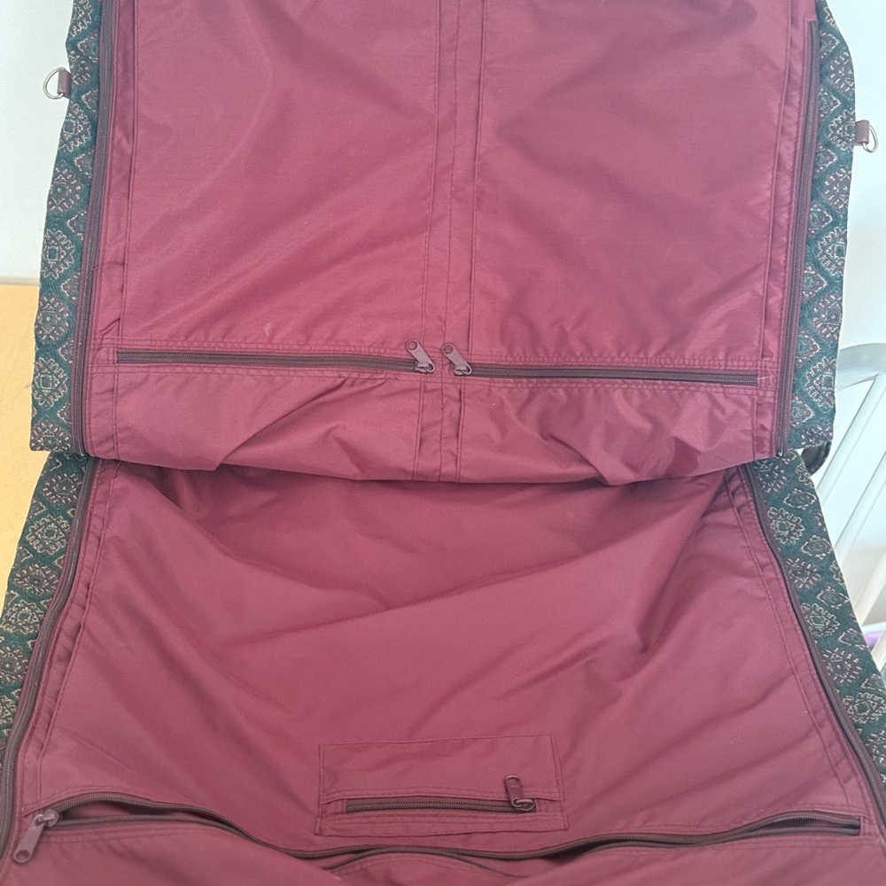 Vintage Bill Blass Garment Bag Luggage Set Folding Suit Carrier W/ Toiletry Bag - Picture 7 of 7